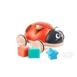 Hape Mariquita Clasificadora de Formas, Juguete de Arrastre