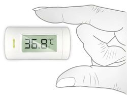 NORDITALIA, KFT-27 Fickinfraröd termometer, Ultra-kompakt storlek, 1 sekund kontaktfri 0–3 cm batteri, inklusive 20 minnen