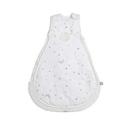 roba Saco de Dormir Bebe 74/80 cm Easy Air, Sternenzauber, Saco para Niños, 4 Estaciones, 12-18 Meses, Algodón/Malla, Motivo de Estrellas en Blanco