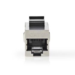 Nedis coupleur réseau - CAT6a / CAT7 - Blindé - Prise RJ45 - Prise RJ45 - Prise RJ45 - Droit - Métal - Boîte