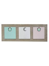 Deknudt magnetiskt trämemotavla för 3 foton eller kort bildstorlek 9,0 x 13,0 cm;10,0 x 10,0 cm;10,0 x 15,0 cm;13,0 x 13,0 cm;13,0 x 18,0 cm;