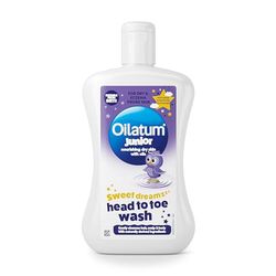 Oilatum Junior Sweet Dreamz Head to Toe Wash, For Dry, Sensitive and Eczema-Prone Skin, Soothing and Hydrating Cleanser for Kids, Dermatologist Recommended for Itchy and Irritated Skin, 1 x 300ml