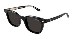 Montblanc MB0320S Zonnebril voor heren, van gerecycled acetaat, meerkleurig, eenheidsmaat