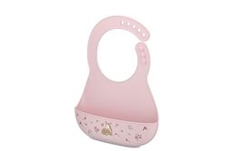Mepal - Babero Mio Little Dutch - Cierre ajustable para un ajuste cómodo - Bolsillo profundo para recoger comida - Apto para lavavajillas - Sin BPA - Fairy Garden