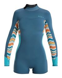 Roxy 2.0 Swell Series LS BZ QLOCK Combinaisons humides pour Femmes, STARGLAZER, S