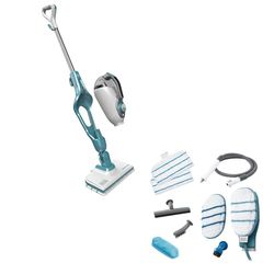 BLACK+DECKER Balai Vapeur 9 en 1 avec Nettoyeur à Main et Gant SteaMitt, 1,3 kW, FSMH1351SM-QS