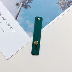 Anybase Support de Prise en Main pour téléphone Portable, Bande de préhension rétractable, Compatible avec la Plupart des Smartphones, Jaune crème