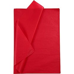 Carta velina, 50 x 70 cm, rosso, 25 fogli