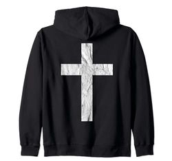 La Cruz Cristiana - Símbolo De La Fe En Jesucristo - vintage Sudadera con Capucha