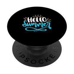 Gráfico de cita de Hello Summer PopSockets PopGrip Adhesivo