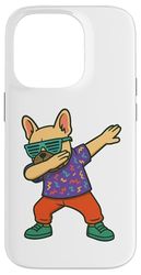 Retro Dabbing French Bulldog 80s Style For Kids Men Women Custodia per iPhone 14 Pro