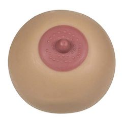 Knetball bröst XL antistress-squeezie Boobs hudfärger, högkvalitativ 100% plast (gummi TRP).