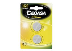 Cegasa CR1620 – Pack 2 lithium-knoopbatterijen, groen
