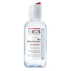 INEOS Hygienics - Gel Hydroalcoolique de Poche (50 ml) - Désinfectant pour les Mains - Formule Hospitalière, Efficace contre 99,9% des Virus et des Bactéries