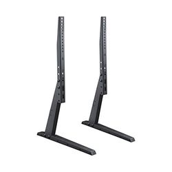 PureMounts PM-TVS-02 Standaard voor tv's met 94-178 cm (37-70 inch), 5-traps in hoogte verstelbaar, kabelbeheer, draagvermogen: max. 35,0kg, VESA 600x400, zwart