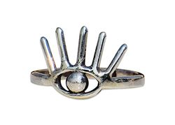 Anello malocchio, anello di protezione, anello d'argento 925, anello di dichiarazione, anello regalo, anello fatto a mano (16)