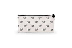 Bonamaison, Estuche de Lona con Cremallera para lápices, con impresión Digital, para Escuela, Bolsa de Lona para niños, niñas, 100% algodón, Unisex, 1 Unidad, 21 x 12 cm