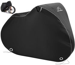 TeamObsidian Fiets Hoes - Waterdichte Buitenfiets Stalling voor 2 Fietsen - Zwaar Werk Fietstentmateriaal - Constante Bescherming door alle Weersomstandigheden en Seizoenen