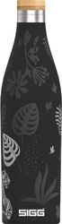 SIGG Meridian Black drinkfles (0,5 L), vervuilende en lekvrije waterfles van roestvrij staal, dubbelwandige geïsoleerde fles voor koude en warme dranken