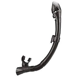SEAC 0840032003520 un rápido Tech seco Adulto Buceo y Snorkel seco Snorkel, Color Negro