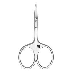 ZWILLING Nagelbandssax (för finklippning av nagelband och hudrester, säker nagelvård, vass skärkant), Premium, silver, 95 mm