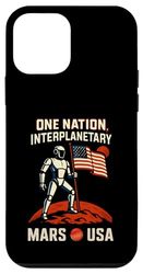 Marte USA Robot Flag Interplanetary Space Mission STEM Custodia per iPhone 12 mini