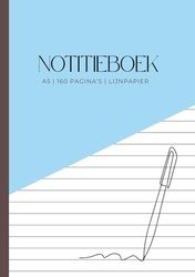 Notitieboek: A5 | 160 Pagina’s | Lijnpapier | Voor Notities, Dagboek & Schoolgebruik