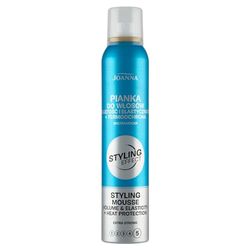 JOANNA Styling Effect Schiuma resistente alla schiuma, 150 ml, schiuma per capelli per volume ed elasticità, protegge dal calore e dalla disidratazione, tenuta flessibile senza attaccare e appesantire