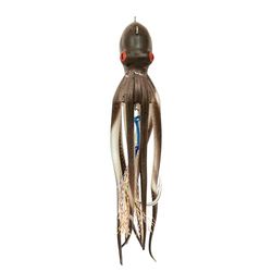 Octopus siliconen aas TAKOYAKI 110 gr - 15 cm met Assist BKK Col. COFFE