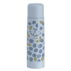 Suavinex, Flytande termos för spädbarn, termos i rostfritt stål med lufttät förslutning för varma och kalla drycker 500 ml blåbär design blå