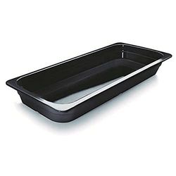 Lacor 66765J - Cubeta negra melamina gn 2/4 530x160x65