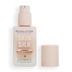 Makeup Revolution, Skin Silk Serum Foundation, Light to Medium Coverage, Contains Hyaluronic Acid, F5, 23ml