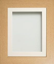 Frame Company Watson Beech Picture Photo Frame fitted with Perspex, 6x4 inch with Ivory Mount for image size 4x3 inch