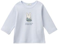 United Colors of Benetton Baby Boys' T-Shirt M/L 3i9wa1057, Blue, 62 cm