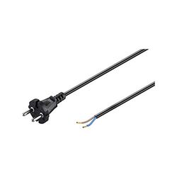 Goobay 58913 Cordon-Connecteur Universel pour Aspirateur, 7.5 m Longueur, Noir