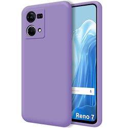 Ultra mjukt flytande silikonfodral för OPPO Reno 7 4G lila färg