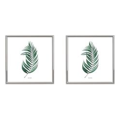 Inov8 Framing Tarnish Resistant Silver Plated Picture Frame - Thin Edge Design for 5x5 Inch(12x12cm) Photo (Pack of 2)
