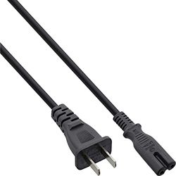 InLine 16654T - Cavo di Rete, Spina Cina su Spina Euro 8 C7, 1,8 m, Colore: Nero