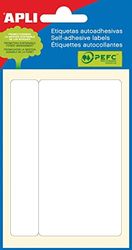 Apli 2687 Mini-sachet d'étiquettes rectangulaires, blanc, 6 feuilles x 2687