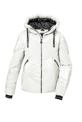 killtec Donna Giacca da sci/giacca da sci trapuntata con gonnellino da neve con cerniera KSW 100 WMN SKI QLTD JCKT, gebrochenes weiss, 42, 42036-000