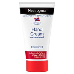 Neutrogena Norwegian Formula Hand Cream Concentrated Unscented, Immediate and Lasting Relief With Glycerin, (300 Applications), 75 ml (Pack of 1)