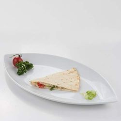 'Holst Porcelaine Bat 001 Plat Ovale Coupelles Forme Bateau, Blanc, 35 x 17,5 x 2.3 cm