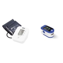 A&D Medical UP-200 - Moniteur d'oxygène sanguin approuvé - Moniteur de saturation en oxygène des doigts + UA-651BLEISO Upper Arm Blood Pressure with Bluetooth