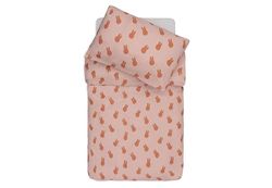 Jollein Kinderbeddengoed, Miffy Shadow, Wild Rose, 100 x 140 cm, 100% katoen, Oeko-Tex gecertificeerd, babybeddengoed met kussensloop, beddengoedset