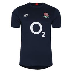 Umbro England Gym Tee (O2) Jnr T-Shirt, Blazer Blu Navy/Vestito Blu/Fiamma Scarlatto, L Unisex-Adulto