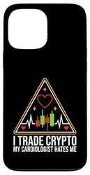 I Trade Crypto - Il mio cardiologo mi odia - Grafico Battito cardiaco Custodia per iPhone 13 Pro Max