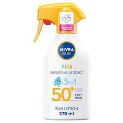 NIVEA SUN Solkräm barn Kids Sensitive Protect & Play Sun Trigger Spray SPF50+ 270ml