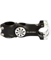 Eleven 10 Aluminium 1-1/8 inch x 125 mm-20 °/+40 kop, grijs, verstelbare MTB-aansluiting, uniseks, volwassenen, zwart en zilver, L. 125 mm Ø 25,4 mm