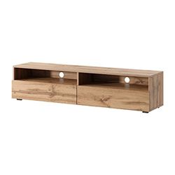 Selsey REDNAW - Mueble para TV con Dos cajones - Roble Wotan - 140 cm