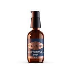 King C. Gillette Siero Volumizzante Barba Da Uomo, Barba Più Folta E Spessa In Soli 14 Giorni, Inconfondibile Profumazione Con Note Di Sandalo, Cedro, Bergamotto, Semi Di Cardamomo E Mandarino, 50ml